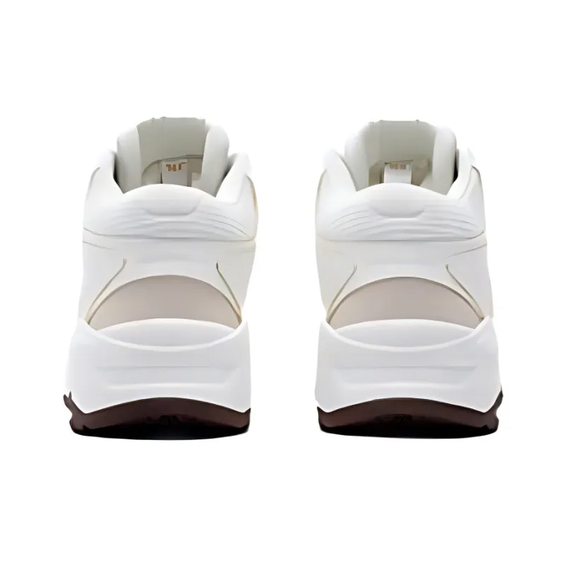 361° Warm Anti Slip And Wear Resistant High Top Skateboard Shoes Men's White Brown-2