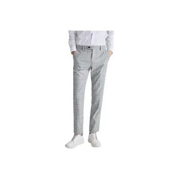 ZIOZIA Suit Trousers Men Gray