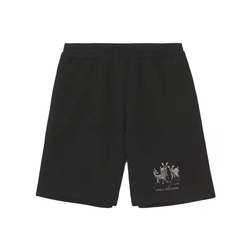 Burberry Embroidered Deer Drawcord Shorts-0