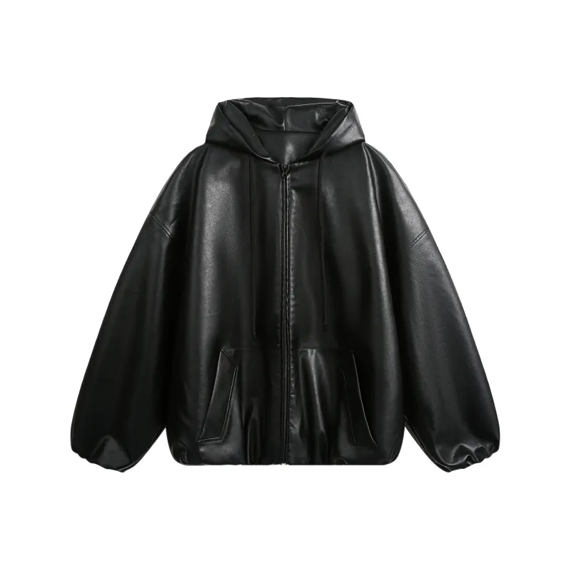 Love Monster Leather Jacket Unisex Black-0