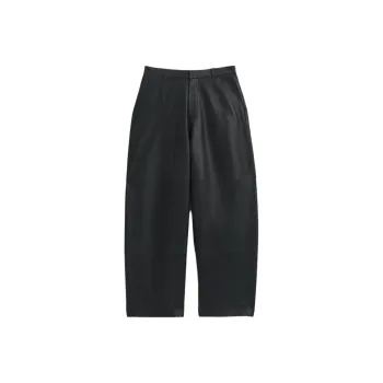ZARA Leather Pants Men Gray