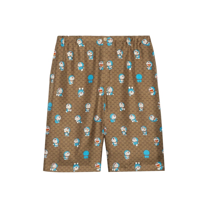 GUCCI Gg Psychedelic Silk Shorts - POIZON