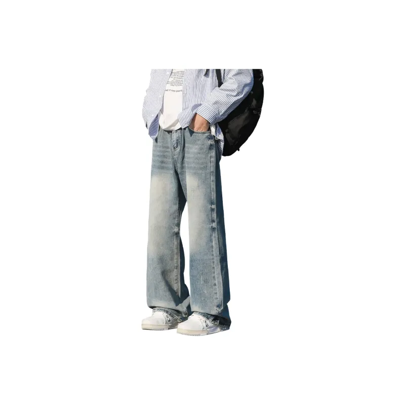 FASTFISH Jeans Unisex Blue Denim-0