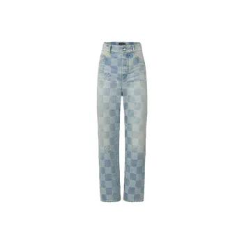 LOUIS VUITTON Damier Denim Skate Pants