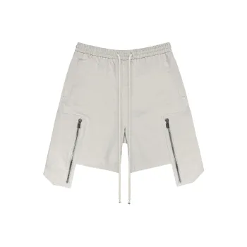 ARNODEFRANCE Cargo Shorts Unisex Distressed White