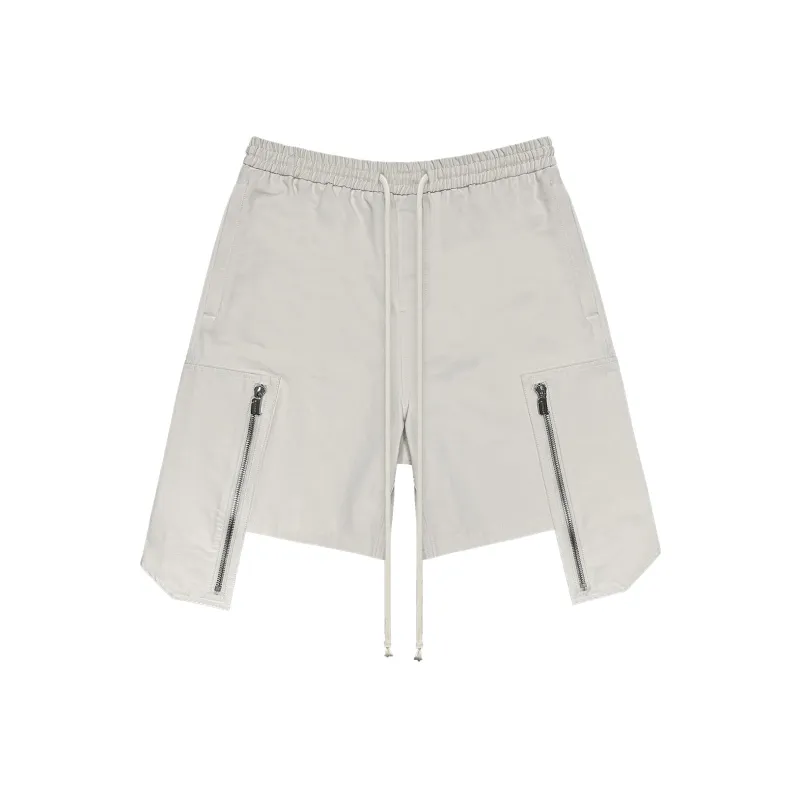ARNODEFRANCE Cargo Shorts Unisex Distressed White-0