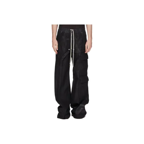 Rick Owens DRKSHDW Imbalanced Double Cargo Jumbo Belas Jeans