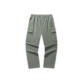 Anta Life Collection Cargo Pants Unisex Grass Gray Green