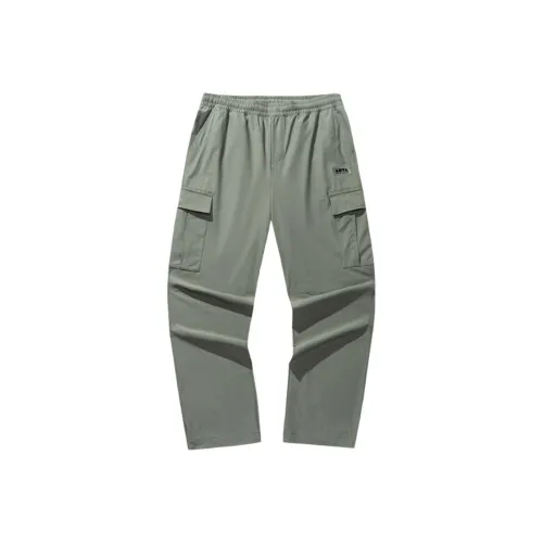 Anta Life Collection Cargo Pants Unisex Grass Gray Green