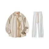 Clothing Set (Ecru Shirt+White Pants)