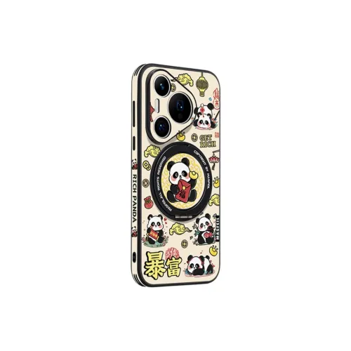 Marsfield TPU Material 360 Rotating Magnetic Stand Red Bag Panda Phone Cases Case Compatibility Huawei P70/P70 PRO