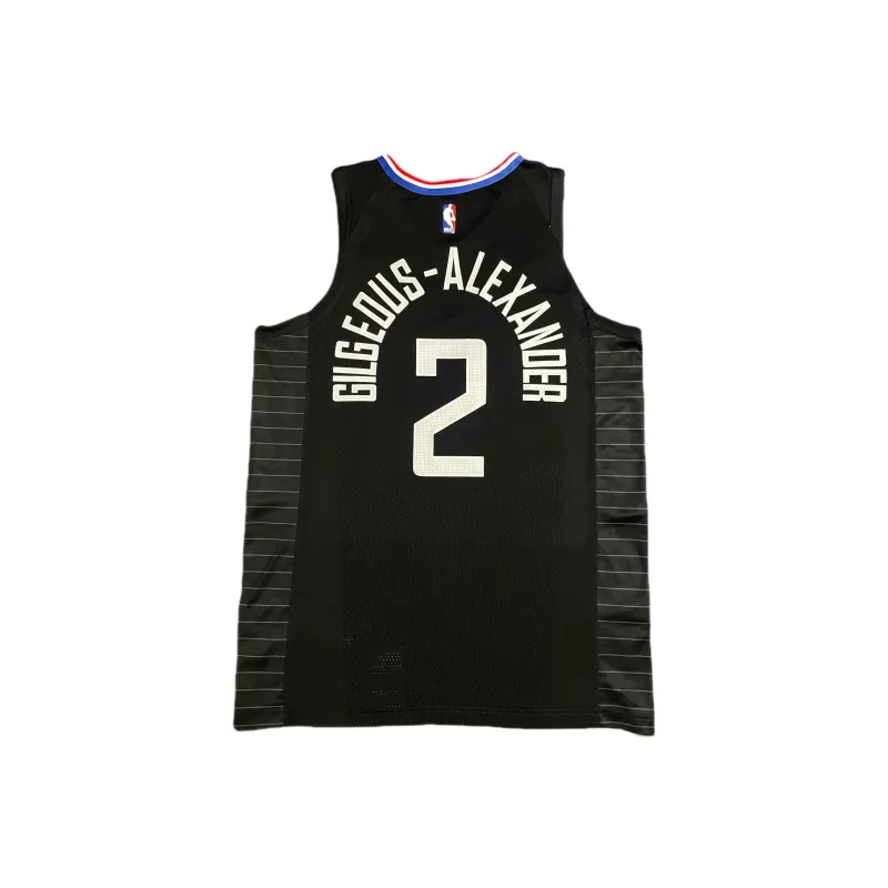 Nike x NBA Clippers Team Basketball Jersey Men's Black-1
