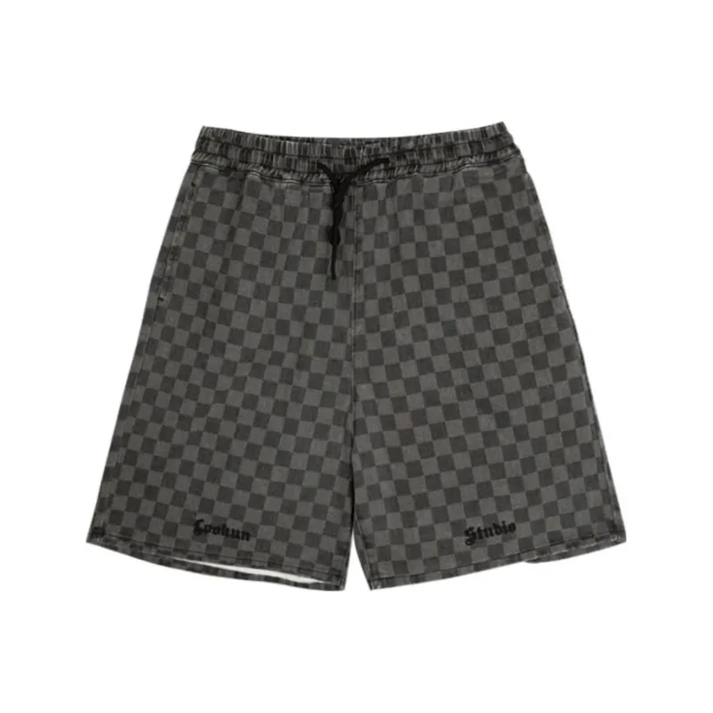LOOKUN Denim Shorts Men Black-0