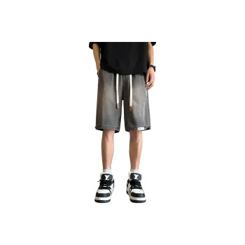 Tonlion Denim Shorts Men's Charcoal Gray