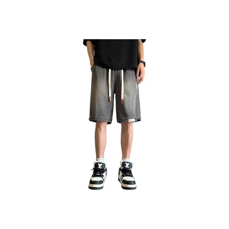 Tonlion Denim Shorts Men's Charcoal Gray-0