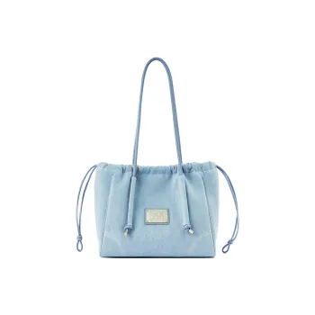 Lee Fabric, PU Crossbody Bag, Shoulder Bag, Handbag Large Size Women's Light Blue