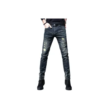 Devanro Jeans Men Dark Gray