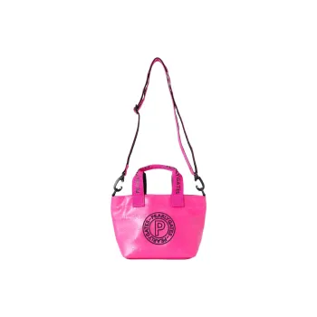 PEARLY GATES Leather Tote Bag, Shopping Bag, Shoulder Bag, Handbag Men's Fuchsia