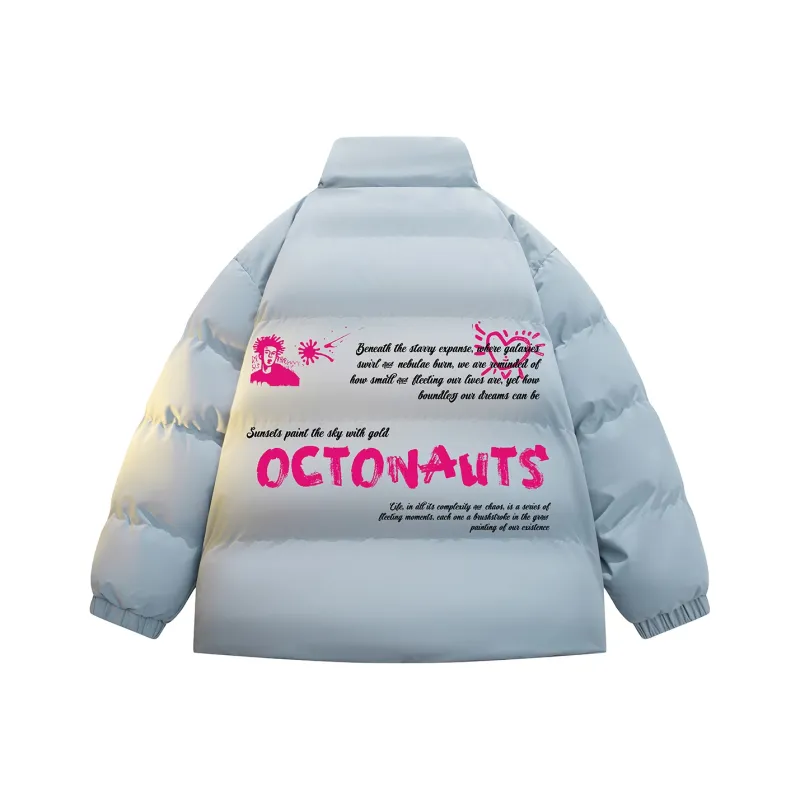Small Columns Under The Sea Puffer Jacket Unisex-8