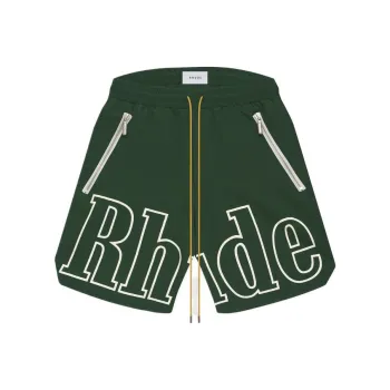 RHUDE Casual Shorts Men Green