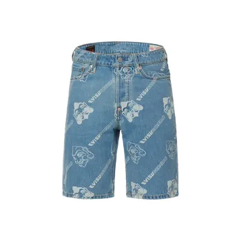 EVISU SS22 Shorts Men's Denim Blue