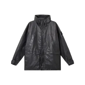 STONE ISLAND Leather Jacket