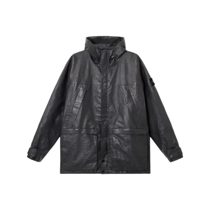 STONE ISLAND Leather Jacket-0
