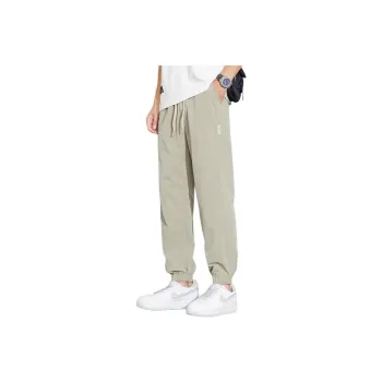 Tonlion Casual Pants Unisex Army Green