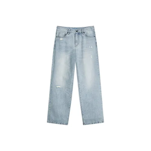 FAIRWHALE Jeans Unisex Light Blue