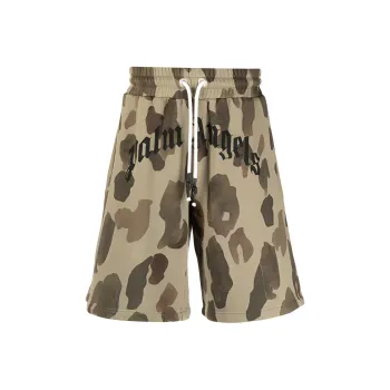 PALM ANGELS Camouflage Military Pattern Shorts