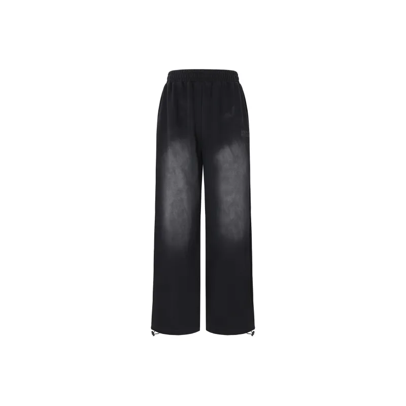 BIPOLAR Casual Pants Unisex Black Denim Blue-0