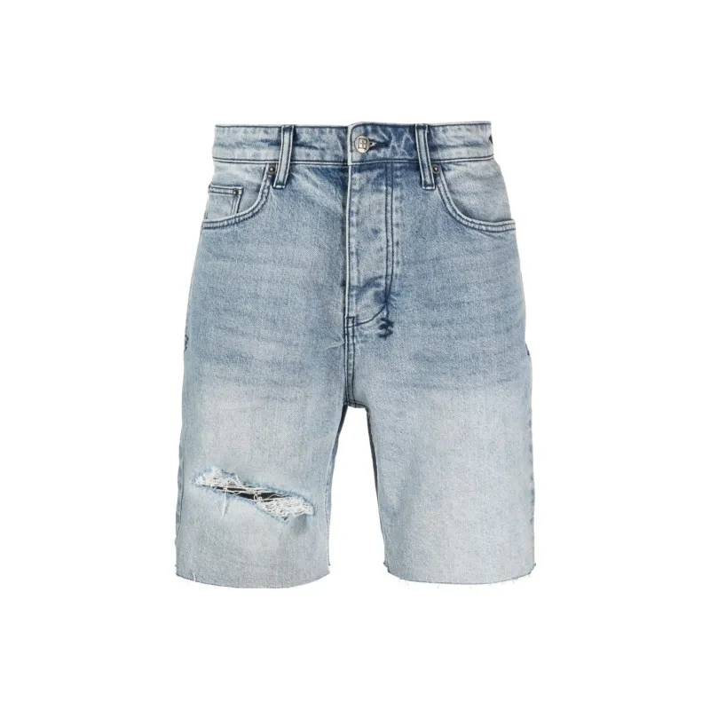 Ksubi Denim Shorts Men Light Blue-0