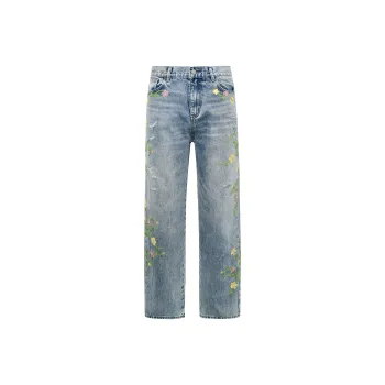 BIRTH OF ROYAL CHILD Jeans Unisex Light Blue