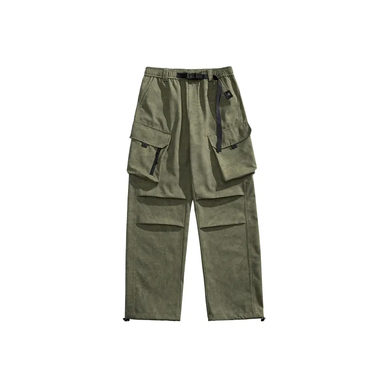 VanCamel Windbreaker Pants Unisex Army Green-0