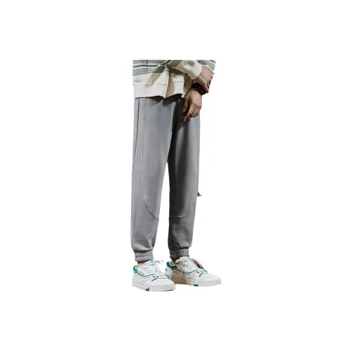 Tonlion Casual Pants Men Light Asphalt Gray