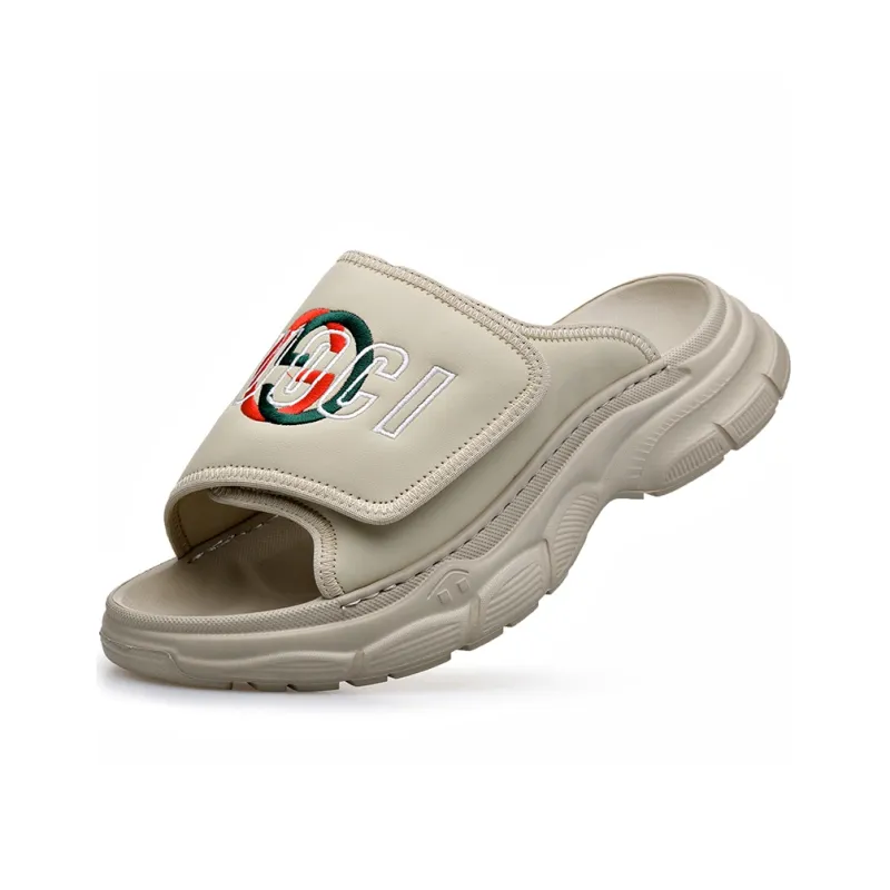 XIAOTOULANG Stitching Slip Resistant Odor Resistant Abrasion Resistant Slide Slippers Men's-7