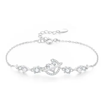 Lao Feng Xiang S999 Silver Bracelets Women's