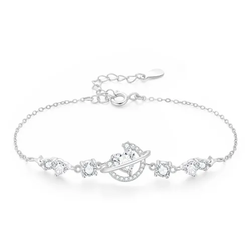 Lao Feng Xiang S999 Silver Bracelets Women's