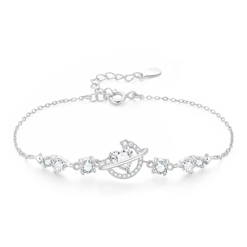 Lao Feng Xiang S999 Silver Bracelets Women's-0