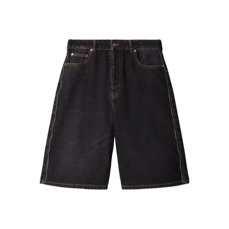 OFF WHITE Arrows Tab Denim Shorts-0