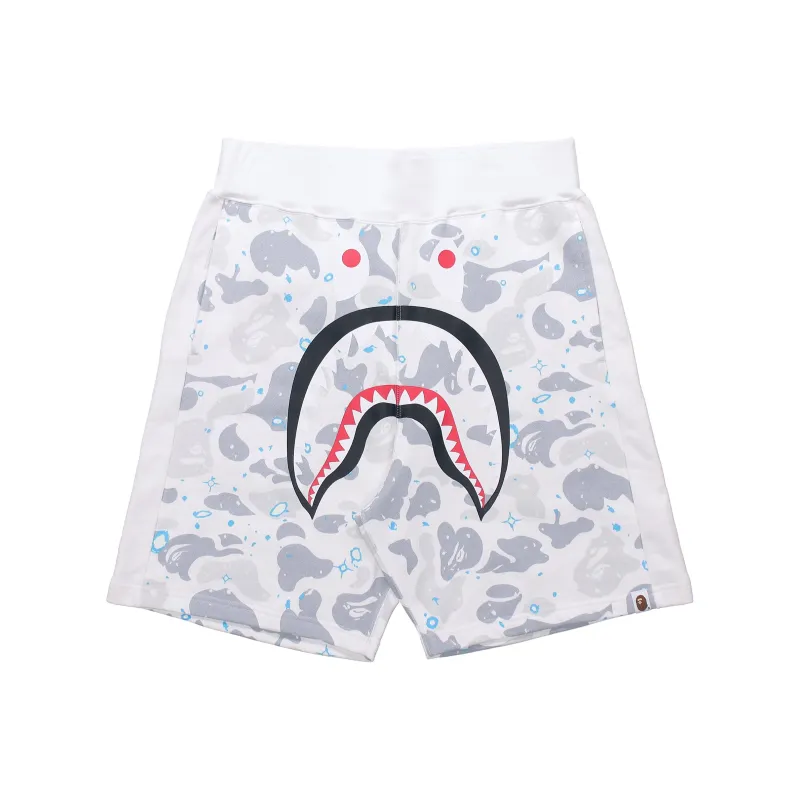 Bape Space Camo Shark Sweat Shorts-0