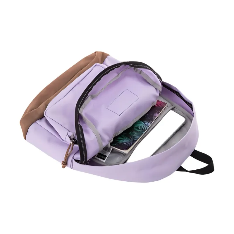 JanSport Polyester Backpack Medium Size Unisex Twilight Mountain Purple-3