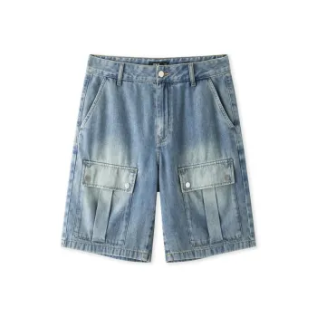SEM/R Denim Shorts Men Denim Medium Blue 88201