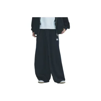 Needles 417 EDIFICE Collaboration Knitted Sweatpants Unisex Black