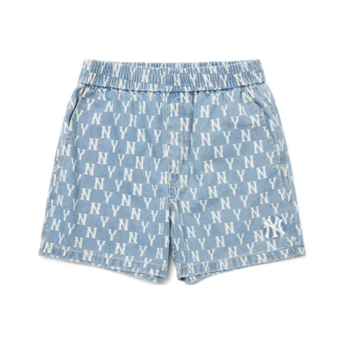 MLB New York Yankees Denim Shorts Unisex Light Blue