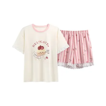 Qiao Ni Tong Pajama Set Women's Image Color