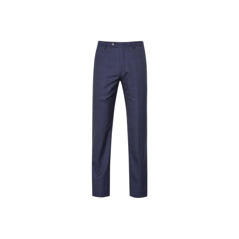 DIKENI Suit Trouser Men's Blue Plaid-0