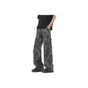 Worthwhile Movement Jeans Unisex Camouflage Gray