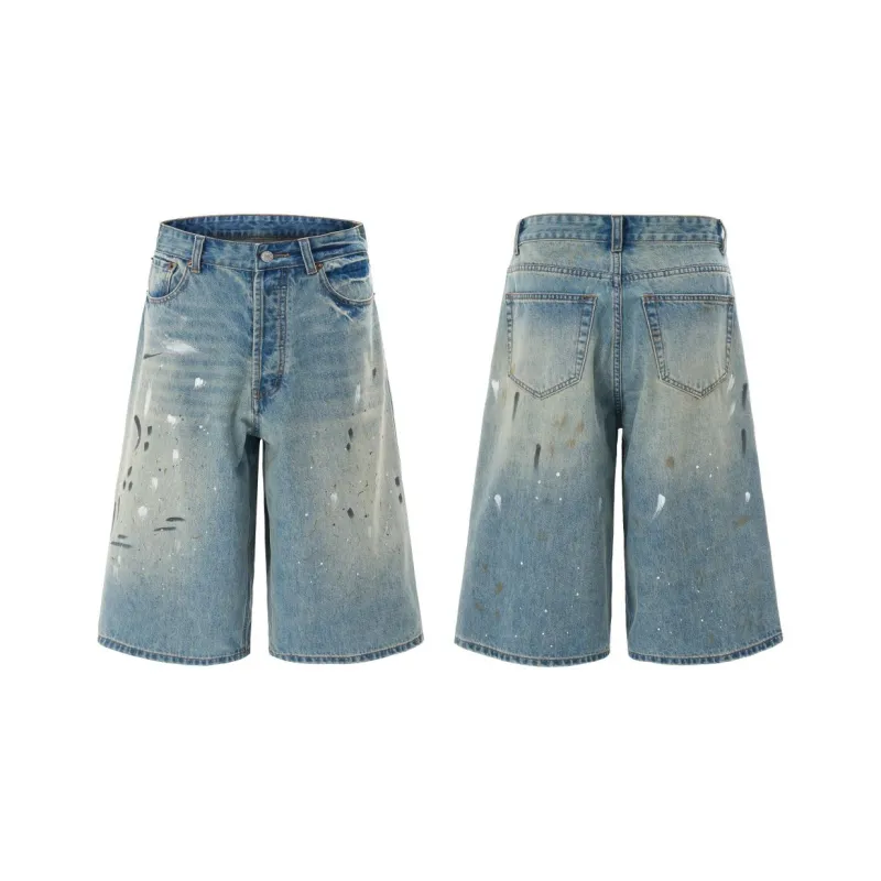 FOREVER 21 Denim Shorts Unisex Nostalgic Blue-4