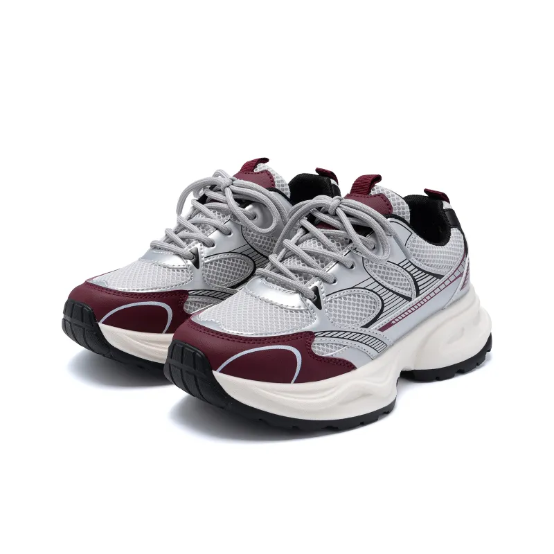HUANQIU Height Increasing, Lightweight, Breathable, Slip Resistant Low Top Casual Running Shoes Women's Beige-15